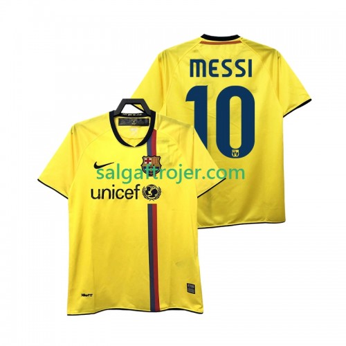 FC Barcelona Lionel Messi 10 2008 2009 Fodboldtrøjer Retro Udebanesæt Kort ærmer FC Barcelona Lionel Messi 10 2008 2009 Fodboldtrøjer Retro Udebanesæt Kort ærmer